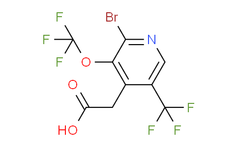 AM75202 | 1803638-55-2 | 2-Bromo-3-(trifluoromethoxy)-5-(trifluoromethyl)pyridine-4-acetic acid