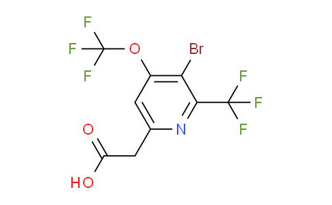 AM75204 | 1806235-73-3 | 3-Bromo-4-(trifluoromethoxy)-2-(trifluoromethyl)pyridine-6-acetic acid