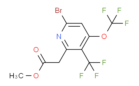 AM75208 | 1806126-06-6 | Methyl 6-bromo-4-(trifluoromethoxy)-3-(trifluoromethyl)pyridine-2-acetate