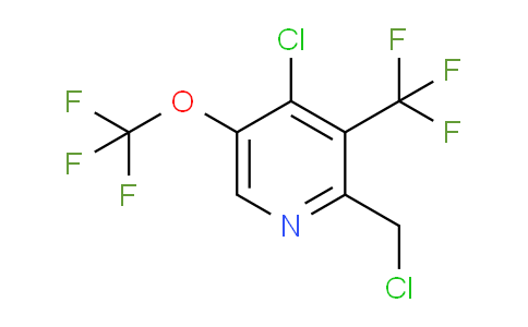 4-Chloro-2-(chloromethyl)-5-(trifluoromethoxy)-3-(trifluoromethyl)pyridine