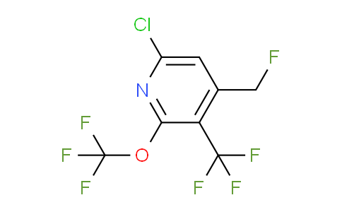 6-Chloro-4-(fluoromethyl)-2-(trifluoromethoxy)-3-(trifluoromethyl)pyridine