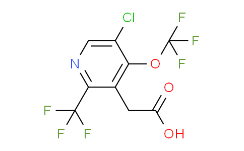 5-Chloro-4-(trifluoromethoxy)-2-(trifluoromethyl)pyridine-3-acetic acid