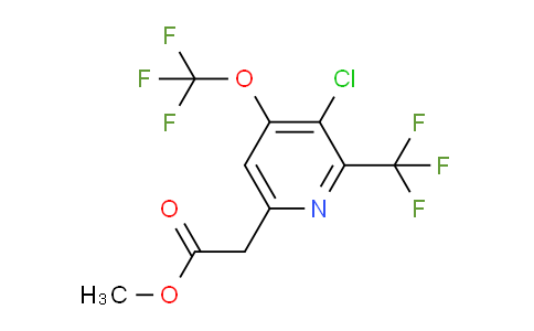 AM75308 | 1806145-45-8 | Methyl 3-chloro-4-(trifluoromethoxy)-2-(trifluoromethyl)pyridine-6-acetate