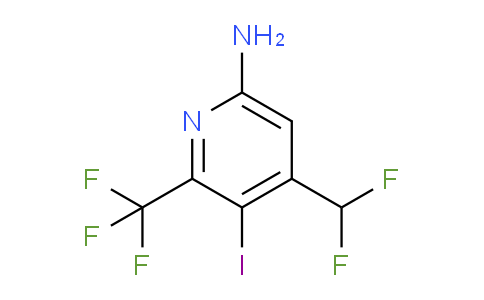 6-Amino-4-(difluoromethyl)-3-iodo-2-(trifluoromethyl)pyridine