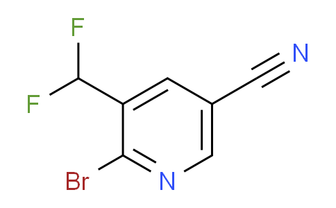 2-Bromo-5-cyano-3-(difluoromethyl)pyridine