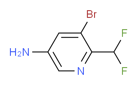 5-Amino-3-bromo-2-(difluoromethyl)pyridine