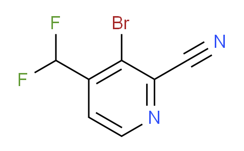 3-Bromo-2-cyano-4-(difluoromethyl)pyridine