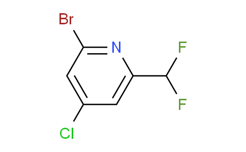 2-Bromo-4-chloro-6-(difluoromethyl)pyridine