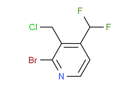 2-Bromo-3-(chloromethyl)-4-(difluoromethyl)pyridine