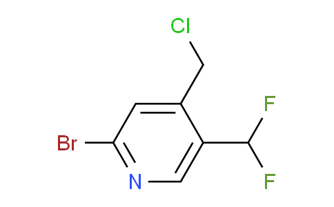 2-Bromo-4-(chloromethyl)-5-(difluoromethyl)pyridine