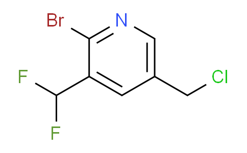 2-Bromo-5-(chloromethyl)-3-(difluoromethyl)pyridine