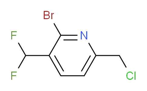 2-Bromo-6-(chloromethyl)-3-(difluoromethyl)pyridine