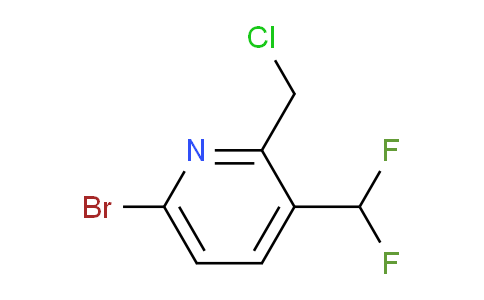 6-Bromo-2-(chloromethyl)-3-(difluoromethyl)pyridine