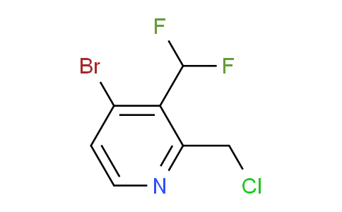 4-Bromo-2-(chloromethyl)-3-(difluoromethyl)pyridine