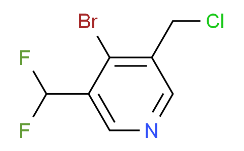 4-Bromo-3-(chloromethyl)-5-(difluoromethyl)pyridine