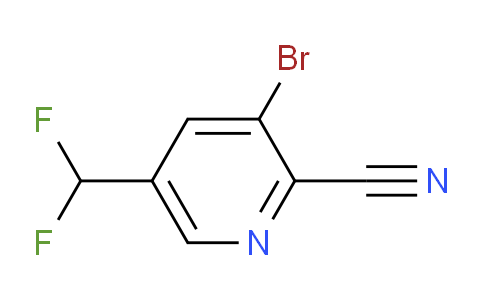 3-Bromo-2-cyano-5-(difluoromethyl)pyridine