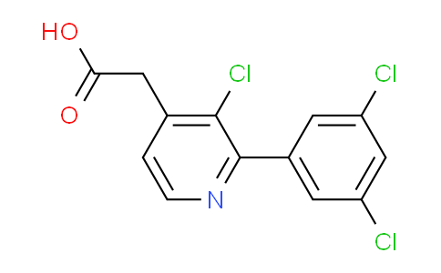 3-Chloro-2-(3,5-dichlorophenyl)pyridine-4-acetic acid