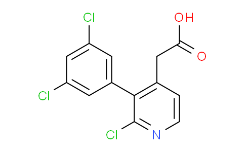 2-Chloro-3-(3,5-dichlorophenyl)pyridine-4-acetic acid