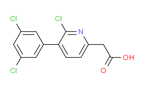 2-Chloro-3-(3,5-dichlorophenyl)pyridine-6-acetic acid