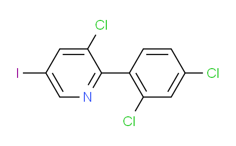 3-Chloro-2-(2,4-dichlorophenyl)-5-iodopyridine