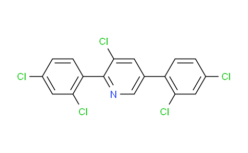 2,5-Bis(2,4-dichlorophenyl)-3-chloropyridine