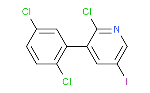 2-Chloro-3-(2,5-dichlorophenyl)-5-iodopyridine