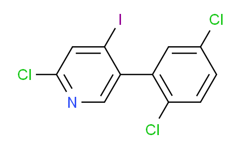 2-Chloro-5-(2,5-dichlorophenyl)-4-iodopyridine