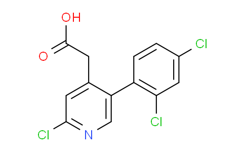 2-Chloro-5-(2,4-dichlorophenyl)pyridine-4-acetic acid