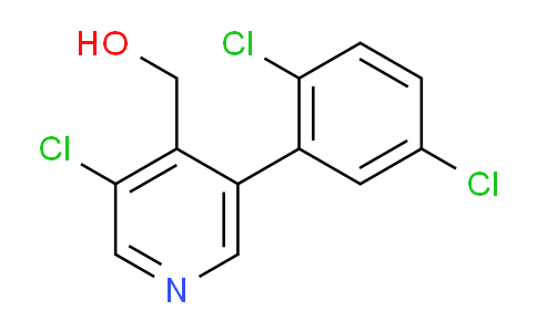 3-Chloro-5-(2,5-dichlorophenyl)pyridine-4-methanol