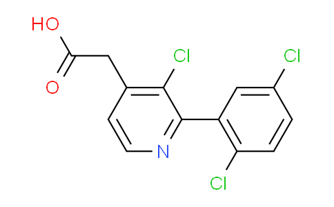 3-Chloro-2-(2,5-dichlorophenyl)pyridine-4-acetic acid