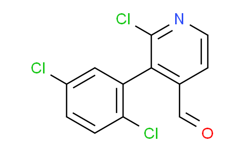 2-Chloro-3-(2,5-dichlorophenyl)isonicotinaldehyde