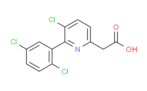 3-Chloro-2-(2,5-dichlorophenyl)pyridine-6-acetic acid
