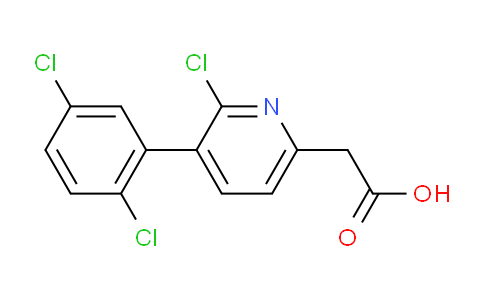2-Chloro-3-(2,5-dichlorophenyl)pyridine-6-acetic acid