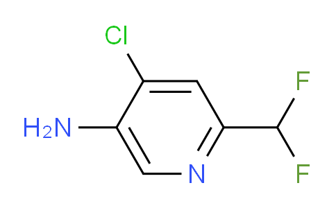 5-Amino-4-chloro-2-(difluoromethyl)pyridine