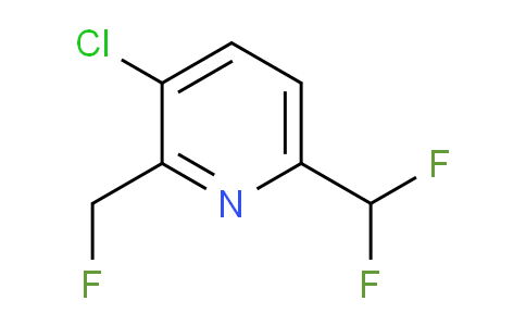 3-Chloro-6-(difluoromethyl)-2-(fluoromethyl)pyridine