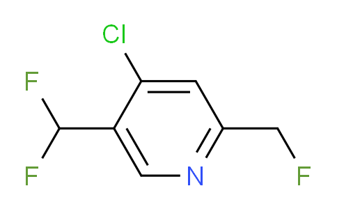 4-Chloro-5-(difluoromethyl)-2-(fluoromethyl)pyridine