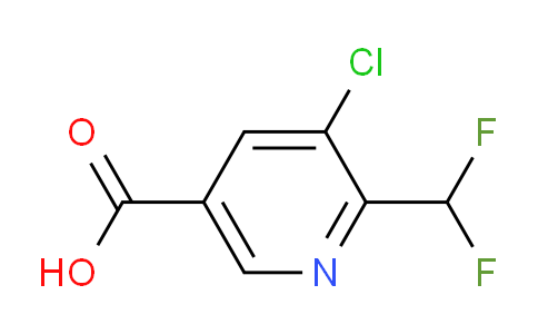3-Chloro-2-(difluoromethyl)pyridine-5-carboxylic acid