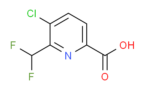 3-Chloro-2-(difluoromethyl)pyridine-6-carboxylic acid