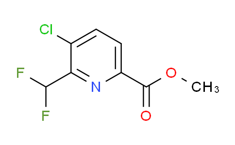 AM77265 | 1805304-11-3 | Methyl 3-chloro-2-(difluoromethyl)pyridine-6-carboxylate