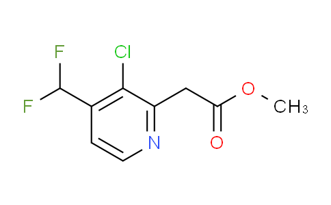 AM77341 | 1805275-14-2 | Methyl 3-chloro-4-(difluoromethyl)pyridine-2-acetate