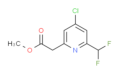 Methyl 4-chloro-2-(difluoromethyl)pyridine-6-acetate