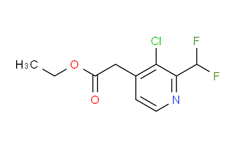 Ethyl 3-chloro-2-(difluoromethyl)pyridine-4-acetate