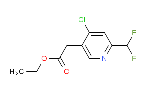 Ethyl 4-chloro-2-(difluoromethyl)pyridine-5-acetate