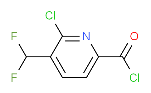 2-Chloro-3-(difluoromethyl)pyridine-6-carbonyl chloride