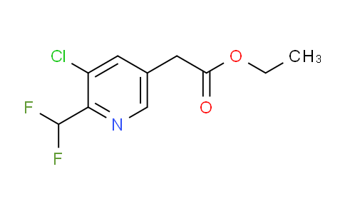 Ethyl 3-chloro-2-(difluoromethyl)pyridine-5-acetate