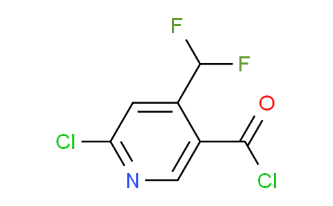 2-Chloro-4-(difluoromethyl)pyridine-5-carbonyl chloride