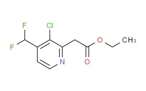Ethyl 3-chloro-4-(difluoromethyl)pyridine-2-acetate