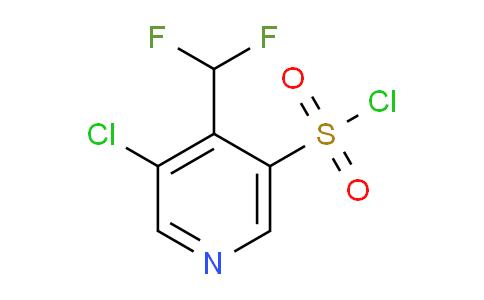 3-Chloro-4-(difluoromethyl)pyridine-5-sulfonyl chloride