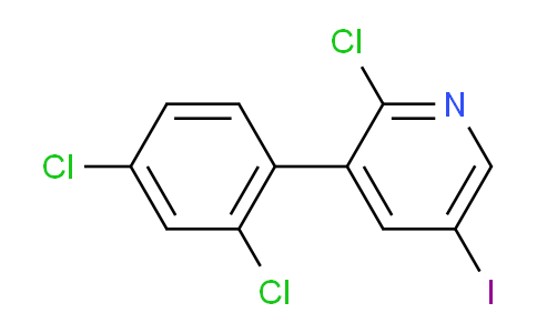 2-Chloro-3-(2,4-dichlorophenyl)-5-iodopyridine