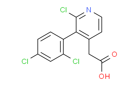 2-Chloro-3-(2,4-dichlorophenyl)pyridine-4-acetic acid